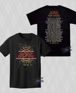 AC DC High voltage tour '76 t-shirt