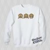 See Hear Speak No Evil Emoji Sweatshirt