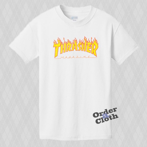 Thrasher Flame T-shirt - orderacloth