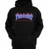 Thrasher blue flame logo hoodie