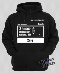 Xanax 2mg Rx Only Hoodie