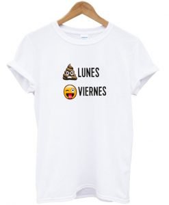 Lunes Viernes Emoji T-shirt