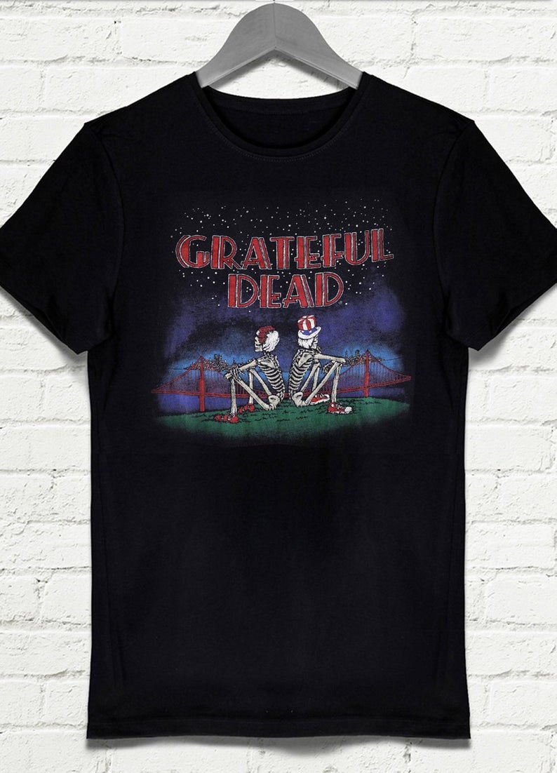 Grateful Dead Shirt Vintage San Francisco Golden Gate Bridge 80s T