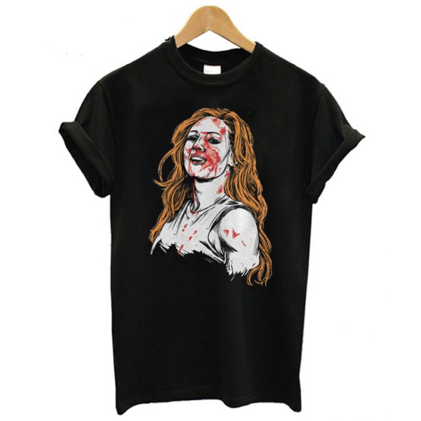 becky lynch bloody face t shirt