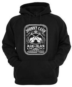 Johnny Cash The Man In Black Featuring The Fabulous Tennessee Three Hoodie