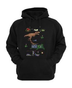 Jurassic Park 8-Bit Classic Dino Hoodie