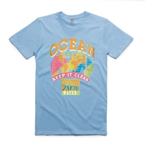 Keep It Clean Ocean Earth 90% Water T-shirt