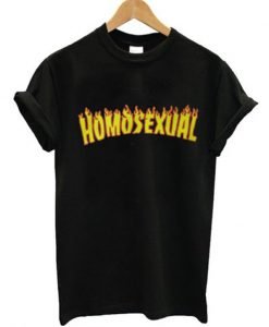 Homosexual Thrasher Flame T Shirt