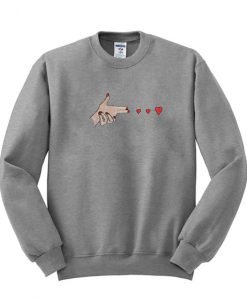 Hand Shoot Love Sweatshirt