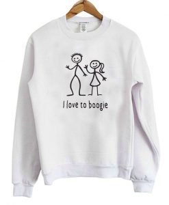 I Love To Boogie Graphic Sweatshirt