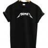 Memes Funny Metallica Font T-shirt