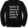 Kellin Jesse Jack Gabe Justin Sleeping With Sirens Sweatshirt