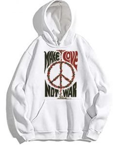 Make Love Not War Peace Vintage Hoodie