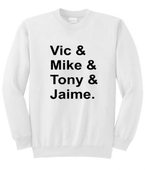Vic Mike Tony Jaime Pierce The Veil Sweatshirt