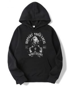Marilyn Monroe Support Your Local White Girl Hoodie