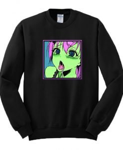 Hentai Manga Funny PORG Shirt Sexy Face Anime Cosplay Sweatshirt