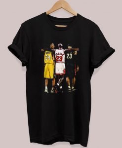 Kobe Bryant Michael Jordan and Lebron James T-shirt