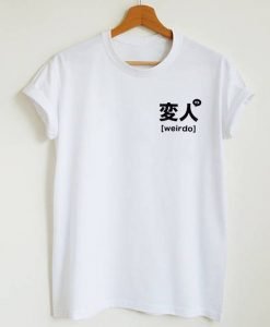 Japanese Weirdo Pocket Print T-shirt