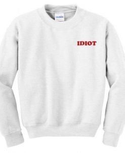 Idiot Pocket Print Sweatshirt