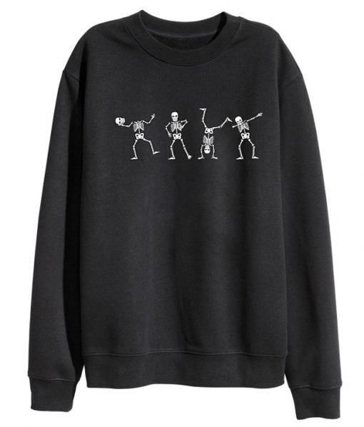 Funny Dancing Skeleton Halloween Sweatshirt