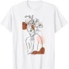 Woman One Line Drawing T-Shirt