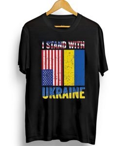 I Stand With Ukraine Flag T-Shirt