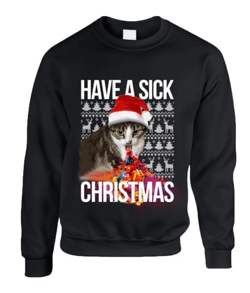 Have A Sick Christmas Kitten Sweatshirt