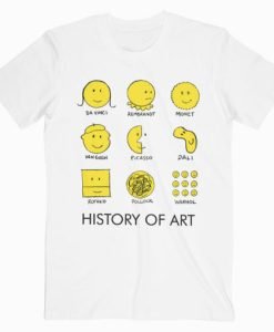 History of Art Smiley Face T Shirts