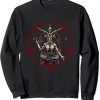 Satanic Pentagram 666 Baphomet Ritual Goth Sweatshirt