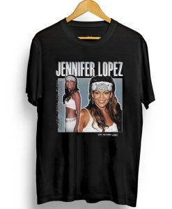 Jennifer Lopez In White Bandana T-Shirt