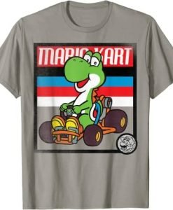 Mario Kart Yoshi Old School Graphic T-Shirt