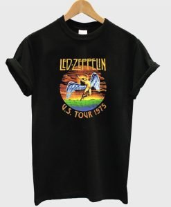 Led Zeppelin Us Tour 1975 Graphic T-Shirt