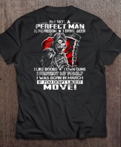 I’m Not A Perfect Man Back Print T-shirt